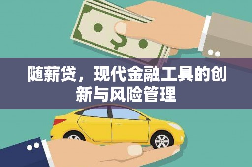 敦化随薪贷，现代金融工具的创新与风险管理