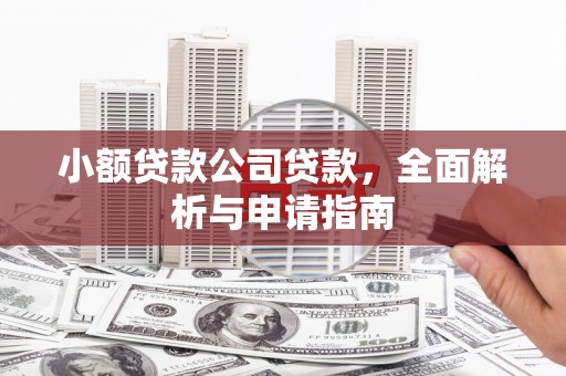 敦化小额贷款公司贷款，全面解析与申请指南