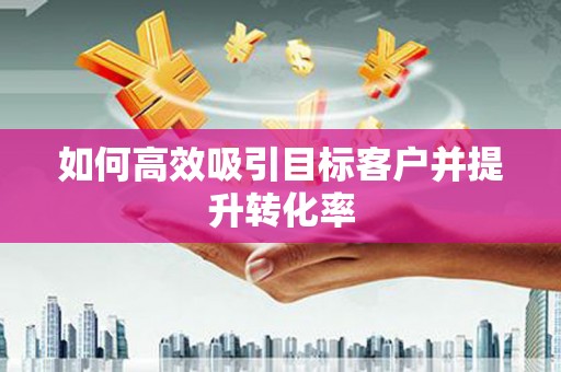 敦化如何高效吸引目标客户并提升转化率