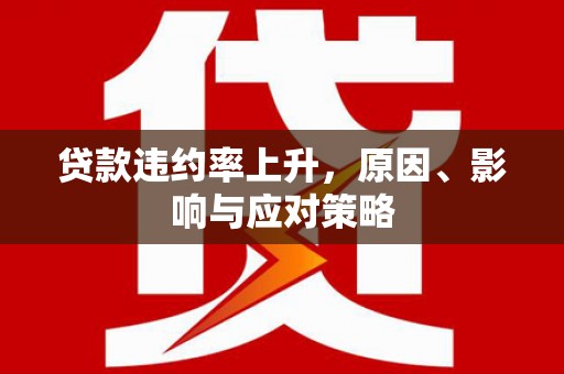 敦化贷款违约率上升，原因、影响与应对策略